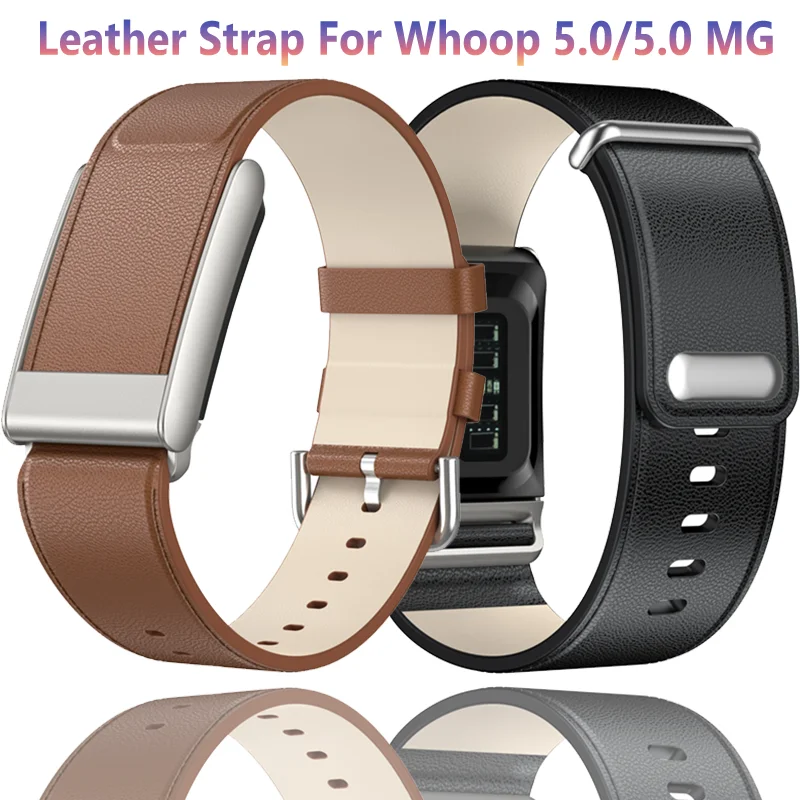 

Кожаный ремешок для Whoop 5,0, модный спортивный дышащий удобный прочный браслет с металлической головкой для Whoop 5,0, аксессуар MG Correa