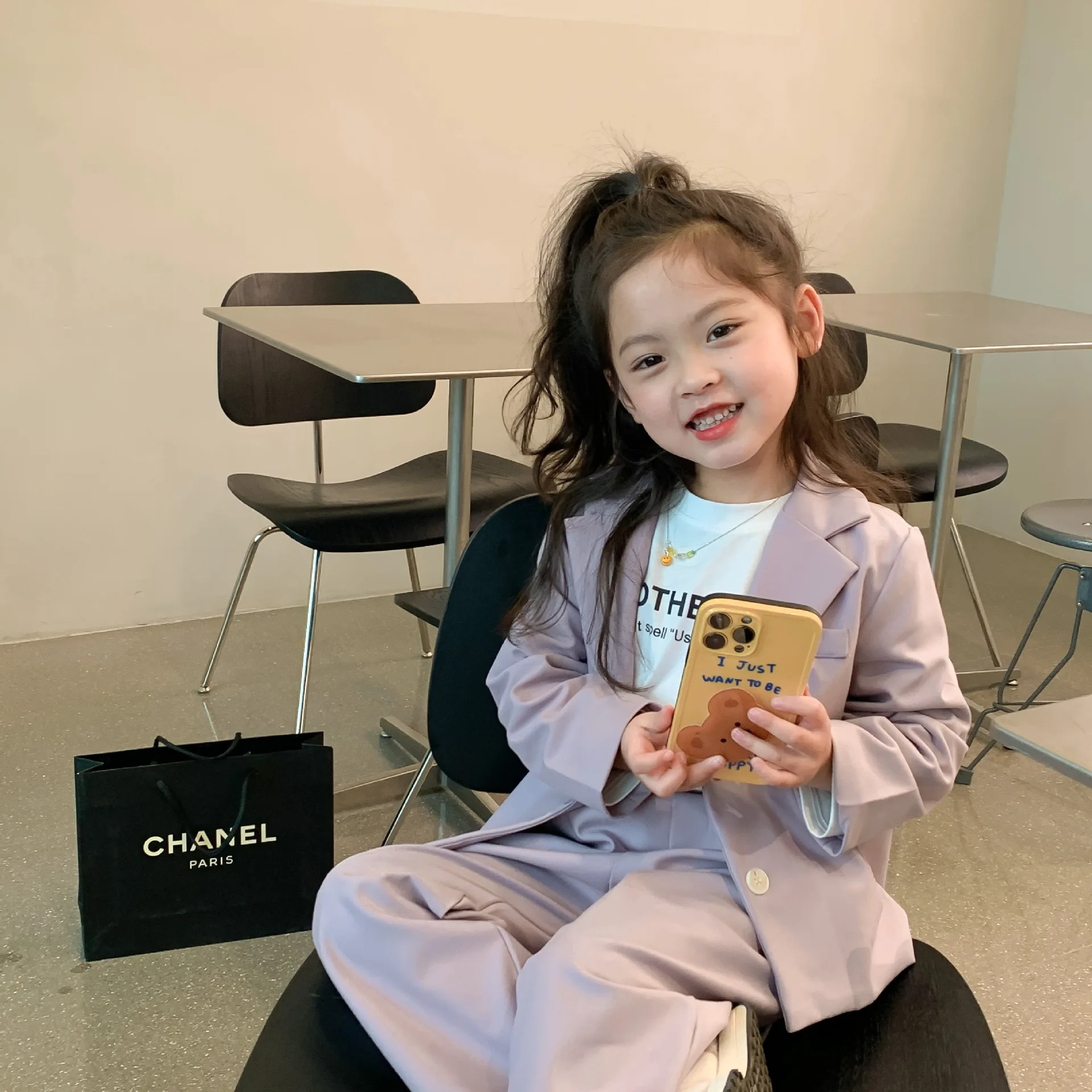 Baby Girls Blazer Suits Clothing Sets 2024 Fashion Spring New Children Jackets+Pants 2pcs Outfits Formal Korea Kids Casual Suit