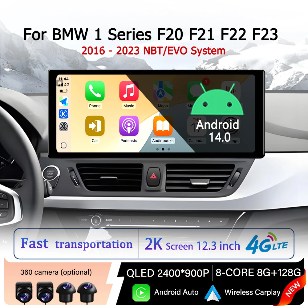 

Car Stereo Radio for BMW 1 Series F20 F21 F22 F23 2016 - 2023 NBT / EVO System Multimedia Touch Display GPS Navigation WiFi BT