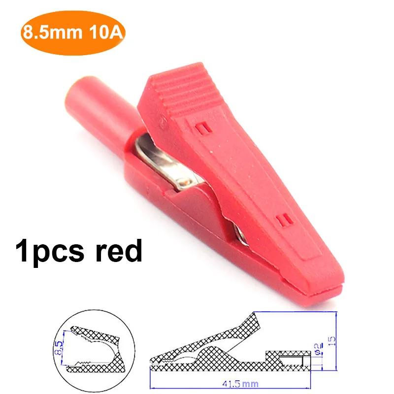 10A 20A 30A 50A Krokodilklemme Adapter 2MM 4MM Bananenstecker Sondenklemme für Multimeter-Messleitung Isoliert