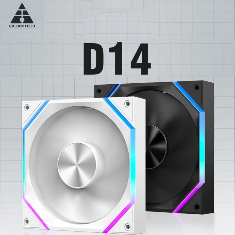 

Golden Field D14 14cm 5V3PIN ARGB Divine Light Synchronous 4PIN PWM Case Fan