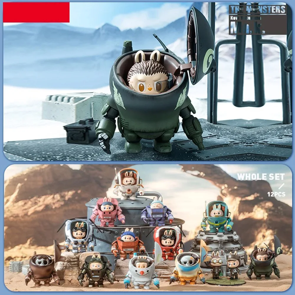 Original Labubu die Monster Roboter Serie Blind Box Spielzeug für Mädchen Figur Action Überraschung Box Kawaii Modell Geburtstags geschenk