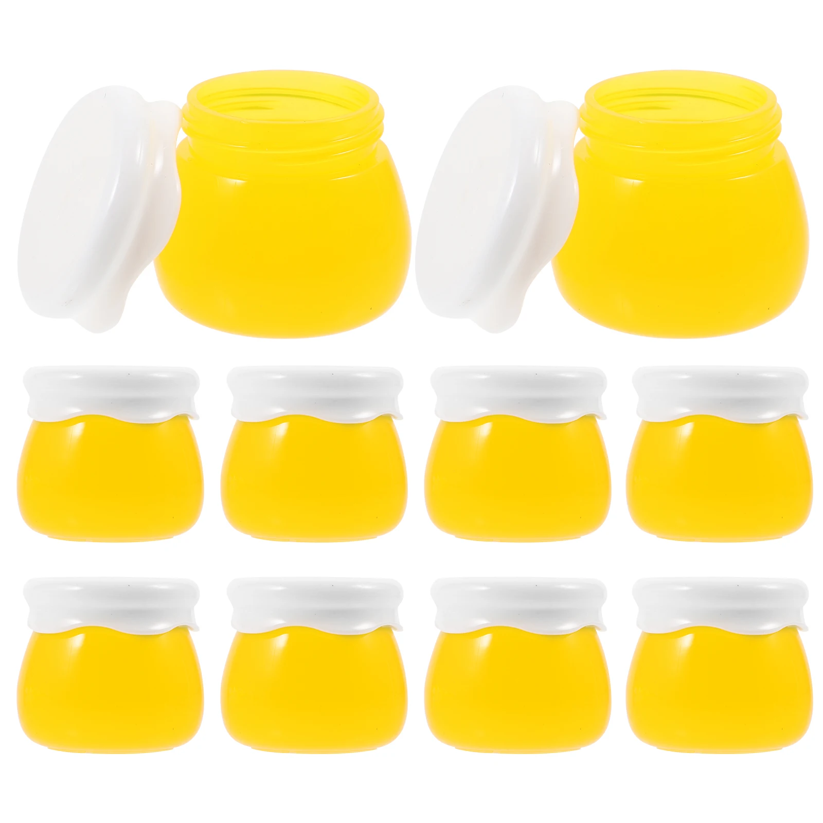 

10pcs 10g Clear Acrylic Containers Portable Travel Face Cream Jars Body Butter Storage Small Refillable Bottles