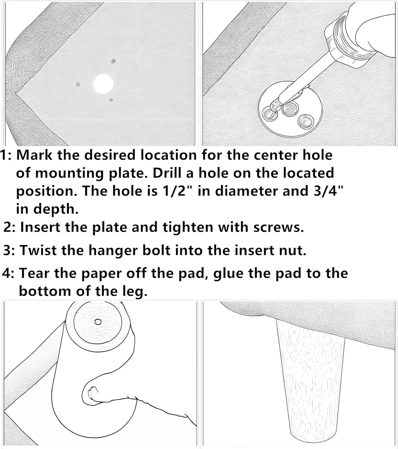 أسود مستدير أريكة خشبية صلبة الأريكة كرسي العثماني Loveseat الجدول مضمد خزانة أرجل قطع الأثاث أقدام أثاث خشبية Rep