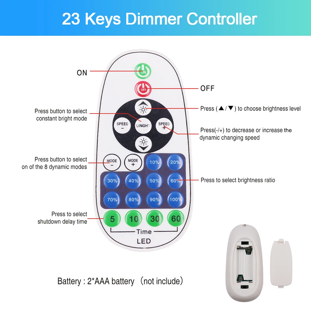 750W Music Wifi Bluetooth Dimmer Controller US 110V EU AU UK 220V For 8mm PCB Width 288LEDs/m 360LEDs/m No Wires COB LED Strip