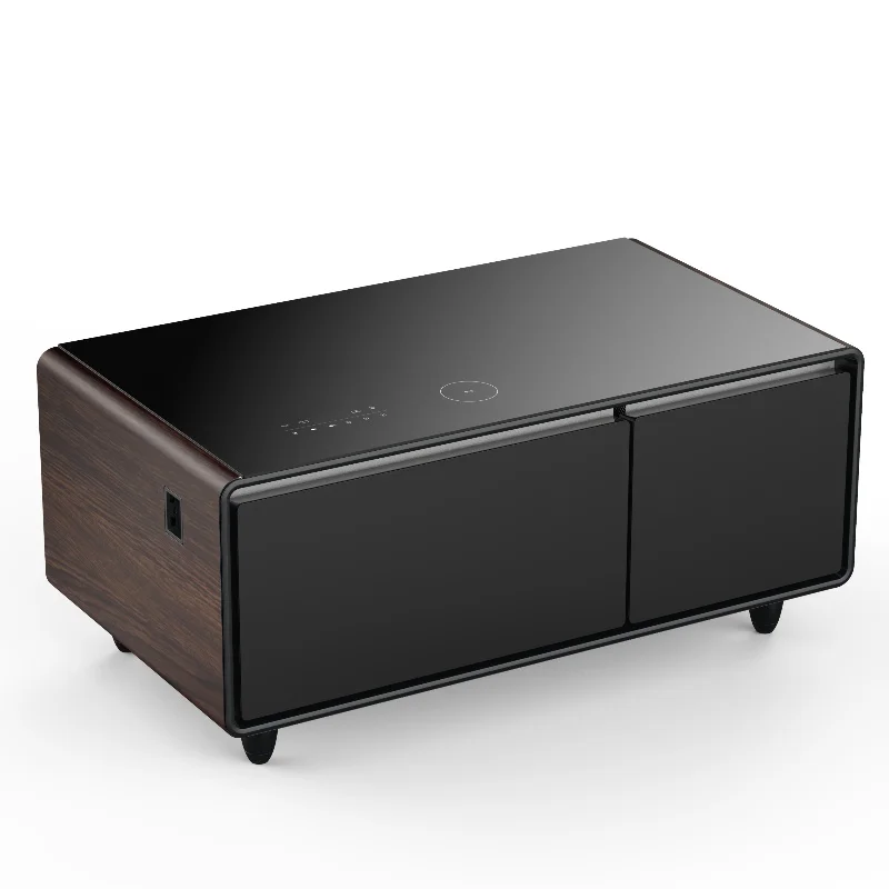 

Multifunctional Modern Coffee Table Fridge Wooden Color Living Room Furniture Luxury Smart Coffee Tables