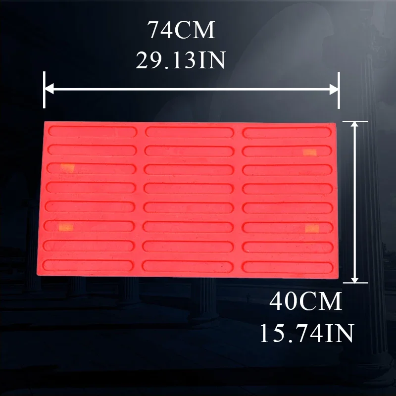 Fan-Shaped Stone Pattern Concrete Compression Molds for Cement Pavement Printing Material Construction