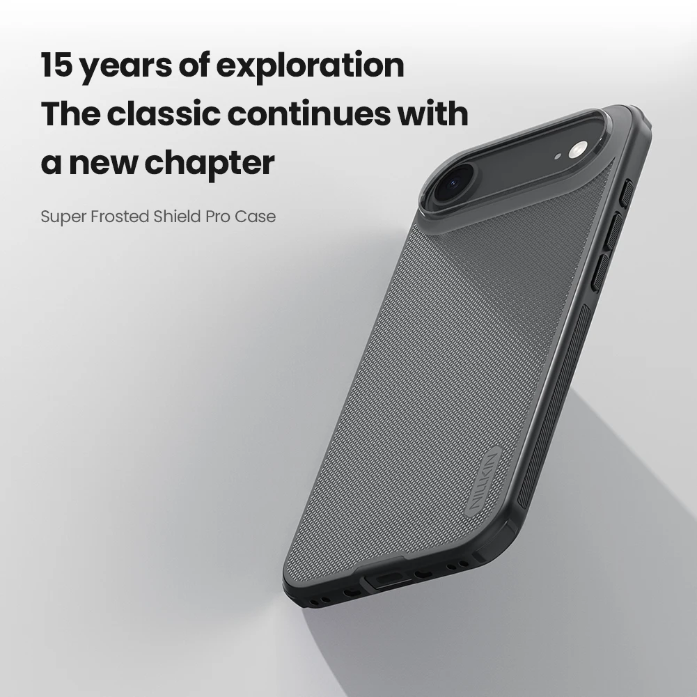 Funda Protectora para iPhone Air, Nillkin Super Frosted Shield Pro, Marco de TPU Suave + Cubierta Trasera Rígida de PC, Funda Protectora para Teléfono iPhone Air