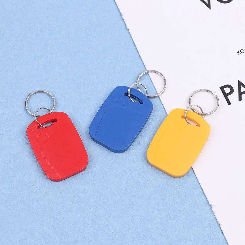 IC + ID RFID Dual 125Khz And 13.56Mhz Keyfobs EM4100 S50 Chip Smart Card Token Key Fob Ring Access Control