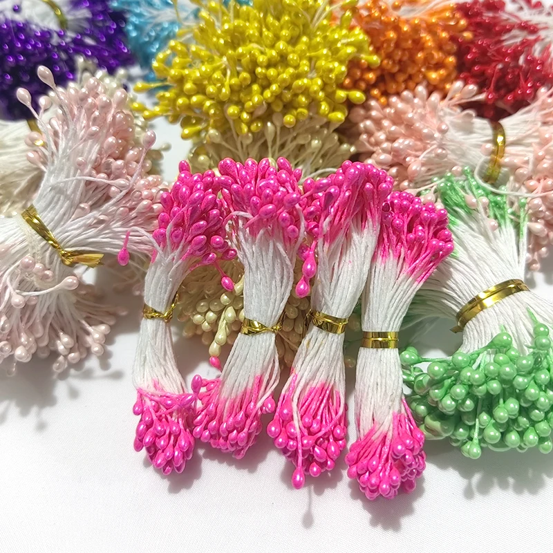 

300pcs 3mm DIY Artificial Mini Pearl Flower Stamen Pistil Simulated Flowers Pearl Stamen Home Decoration Christmas Accessories