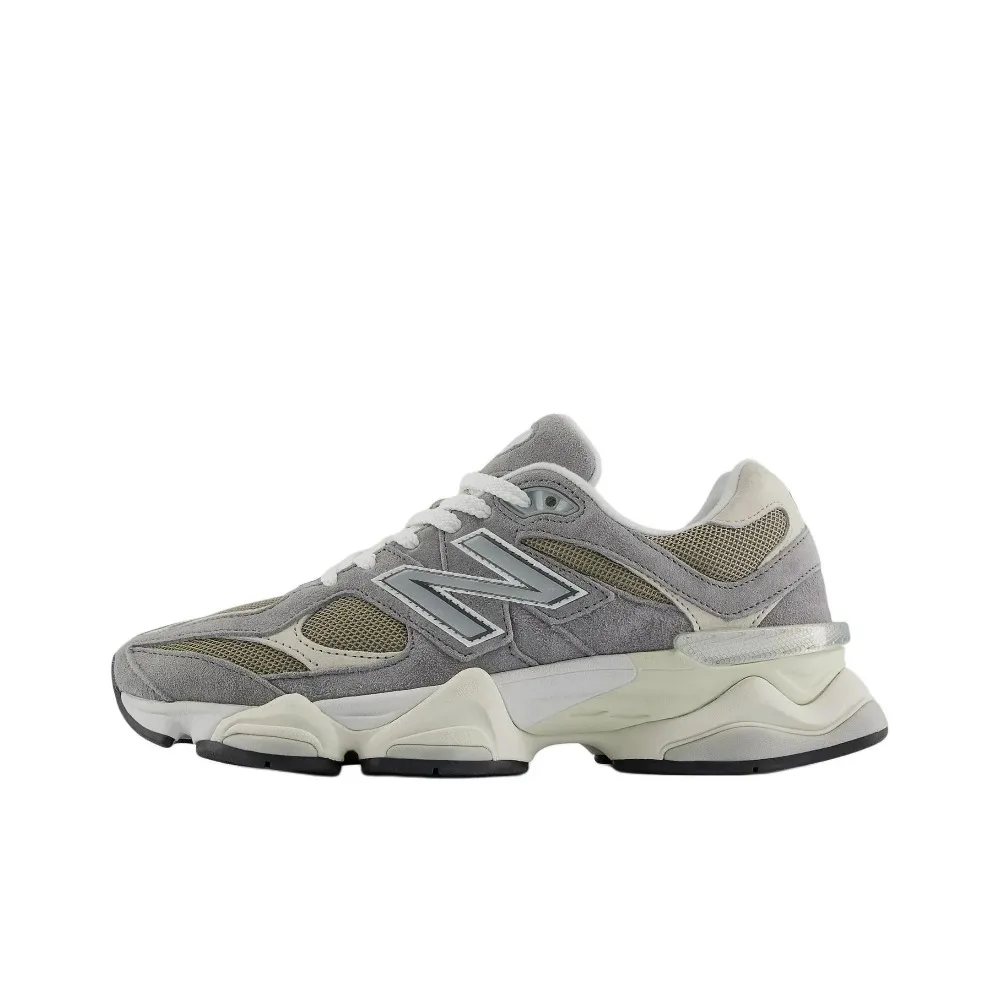 New Balance NB 9060 Simple Chaussures de course décontractées basses à semelle épaisse et durables unisexe gris U9060LBA 1