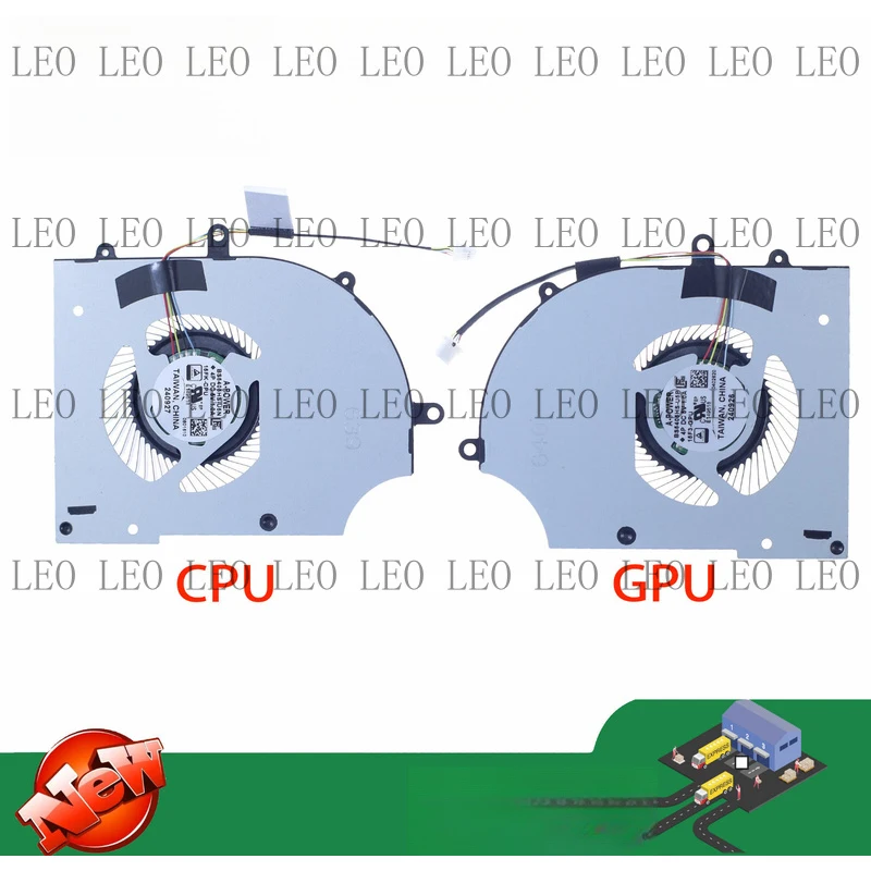 

SS Laptop CPU GPU Fan For MSI 15F2-GPU MS-15F2 MS-15F1 DC5V 1.0A 4PIN BS5405HS-U5N