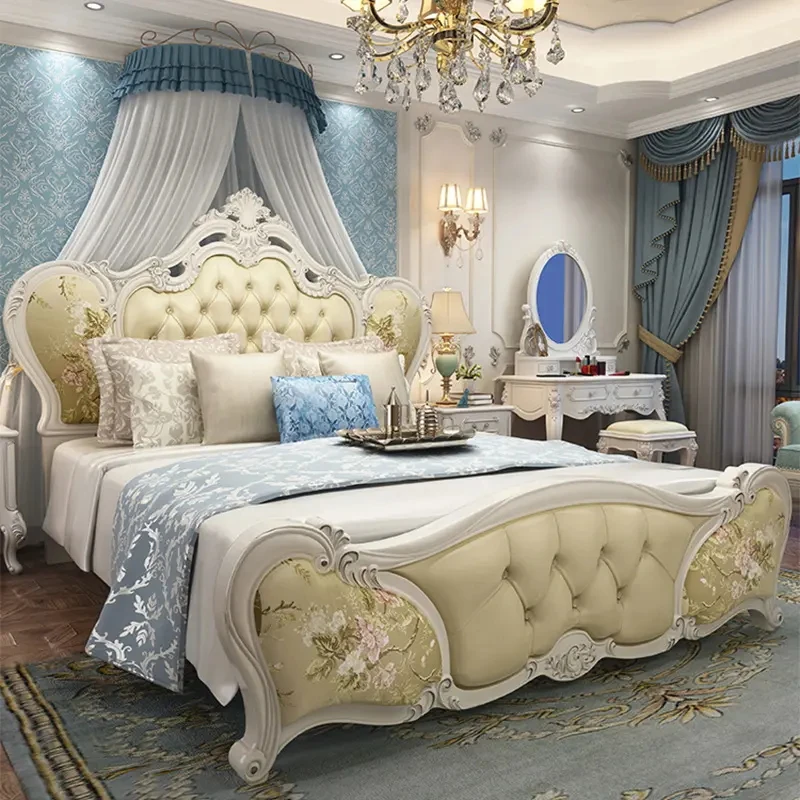 Factory Direct 2026 Letto king size con cappuccio Kama in ecopelle intagliata con diamanti di lusso europei