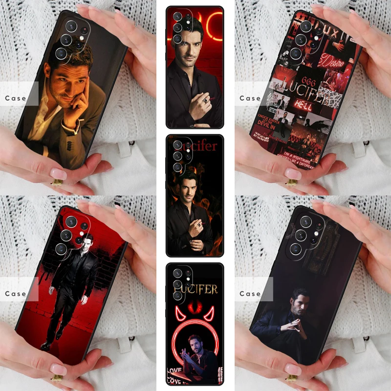 80 Lucifer Tom Ellis TPU Phone Case for Samsung Galaxy S26 S25 S24 S23 S22 S21 S20 Note10 Plus FE Ultra Cover