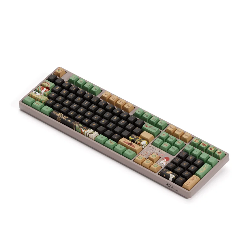 

Механическая клавиатура Akko 5108B Plus Dunhuang 108-клавишная RGB с возможностью горячей замены USB Type-C/2,4G/Bluetooth 5,0, беспроводная связь для игрового офиса