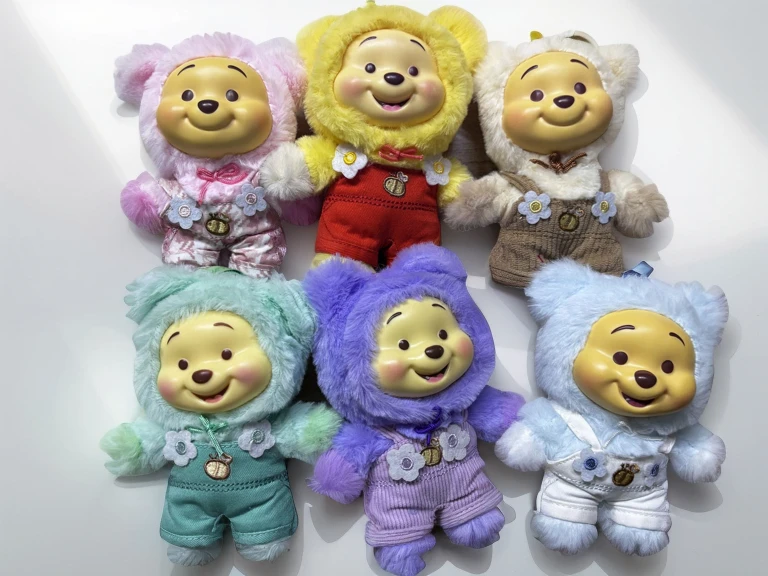 2026 In stock NEW Disney Winnie The Pooh Candy Series Blind Box Cute Pendant Doll Car Bag Decoration Kids Christmas Gift!!!!