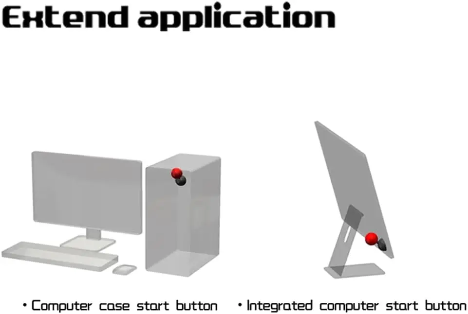 Car One Click Start Button Push Car Button Cover Engine Push Start Ignition Start Lever Automotive One-Touch Button Rocker