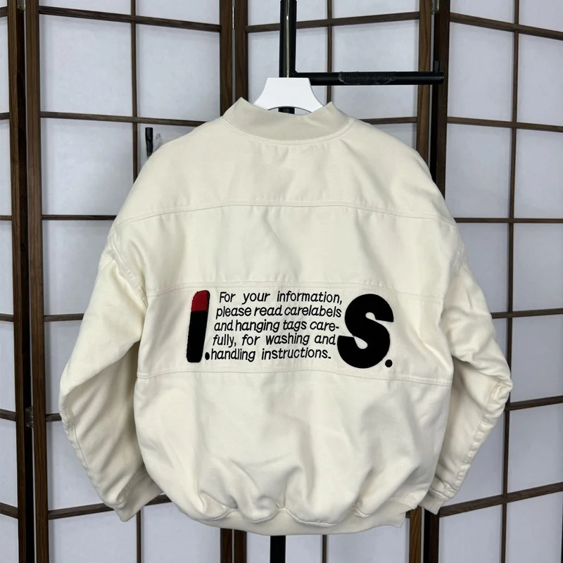 

Мужская бейсбольная куртка из хлопка, свободного кроя, с длинными рукавами, на молнии, утепленная