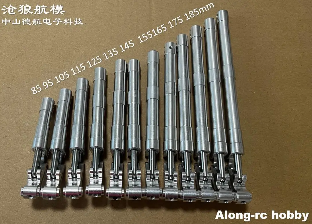 Train d'atterrissage latéral à deux roues D4 ou D5, hauteur 85 95 à 175 185mm, amortissement principal, pour modèle de bricolage de 3 à 6kg, pièces d'avion Jet EDF RC
