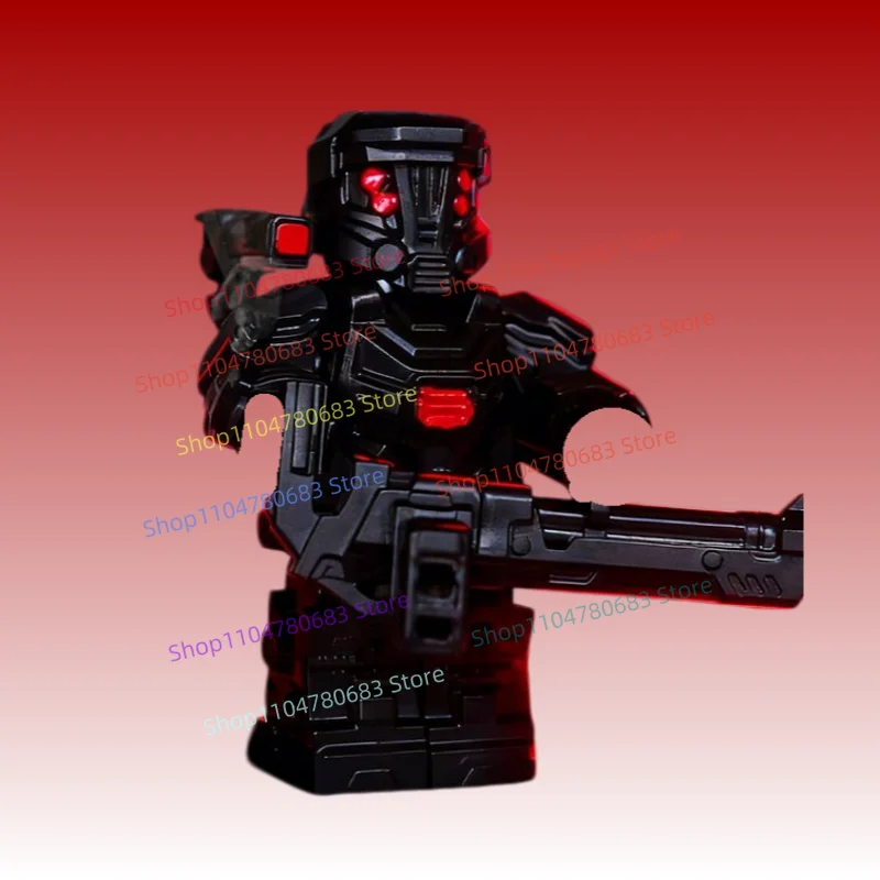 

MOC Building Blocks MiniFigure Powered Mech Warrior Assembly Model Display Piece Anime and Video Game Character Toy Holiday Gift