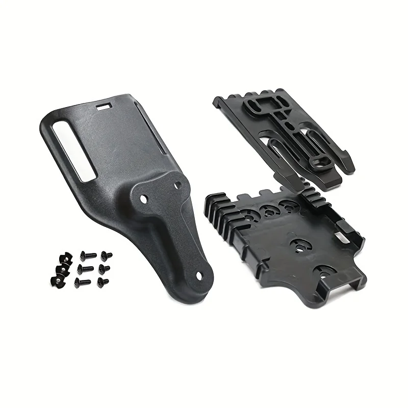 Quick Locking System Bundle Kit Fork and Duty Receiver Plate, Holster Polymer Attachment for Duty Belt Low Ride Mid Ride