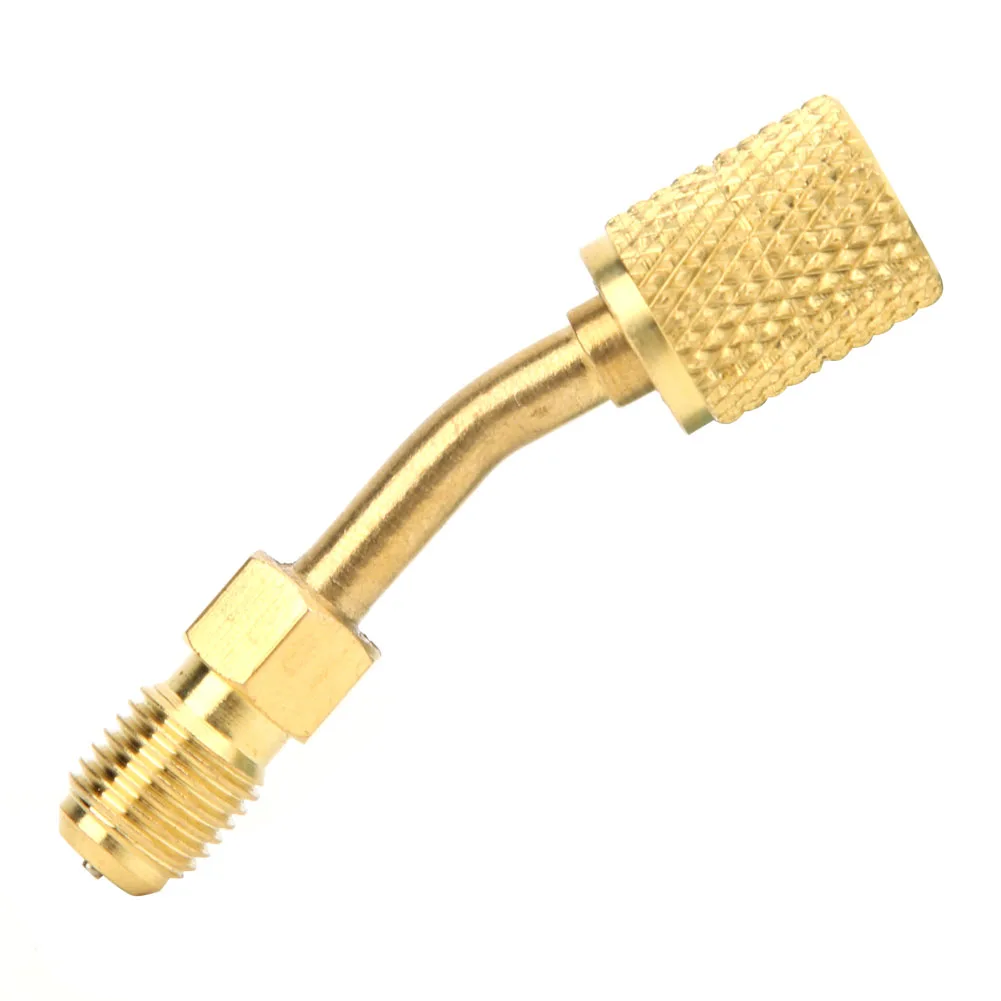 R410A 1/4 polegadas macho SAE para 5/16 polegadas fêmea adaptador SAE bomba de vácuo sistema divididomAD87-45