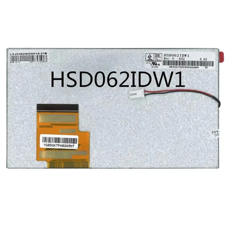 6.2 inch LCD screen with touch screen HSD062IDW1 A02 800*480 60 pin 155*88 MM