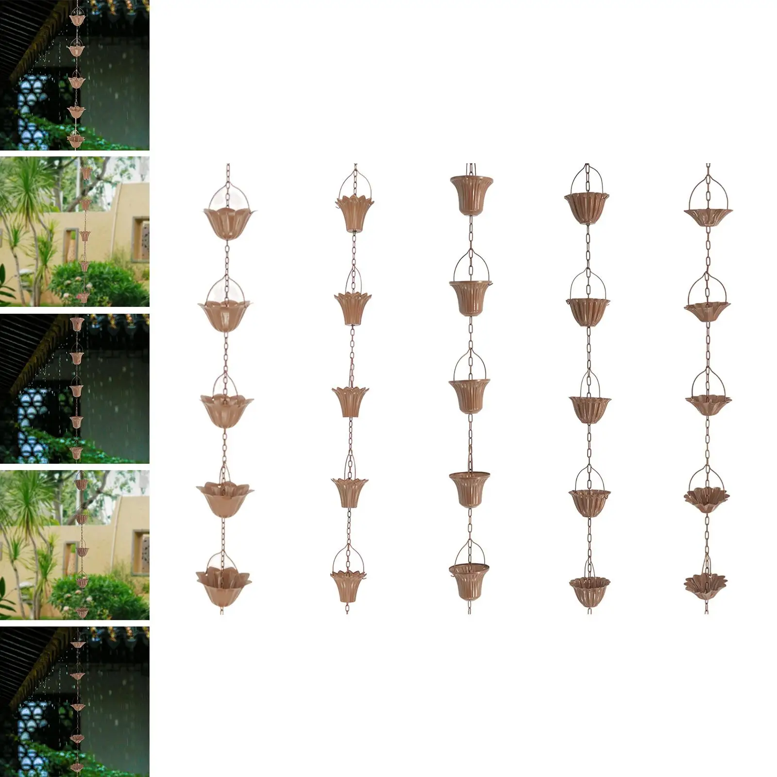 

Отводитель дождевой воды снаружи вилл, колокольчики для ловли дождевой воды во дворе