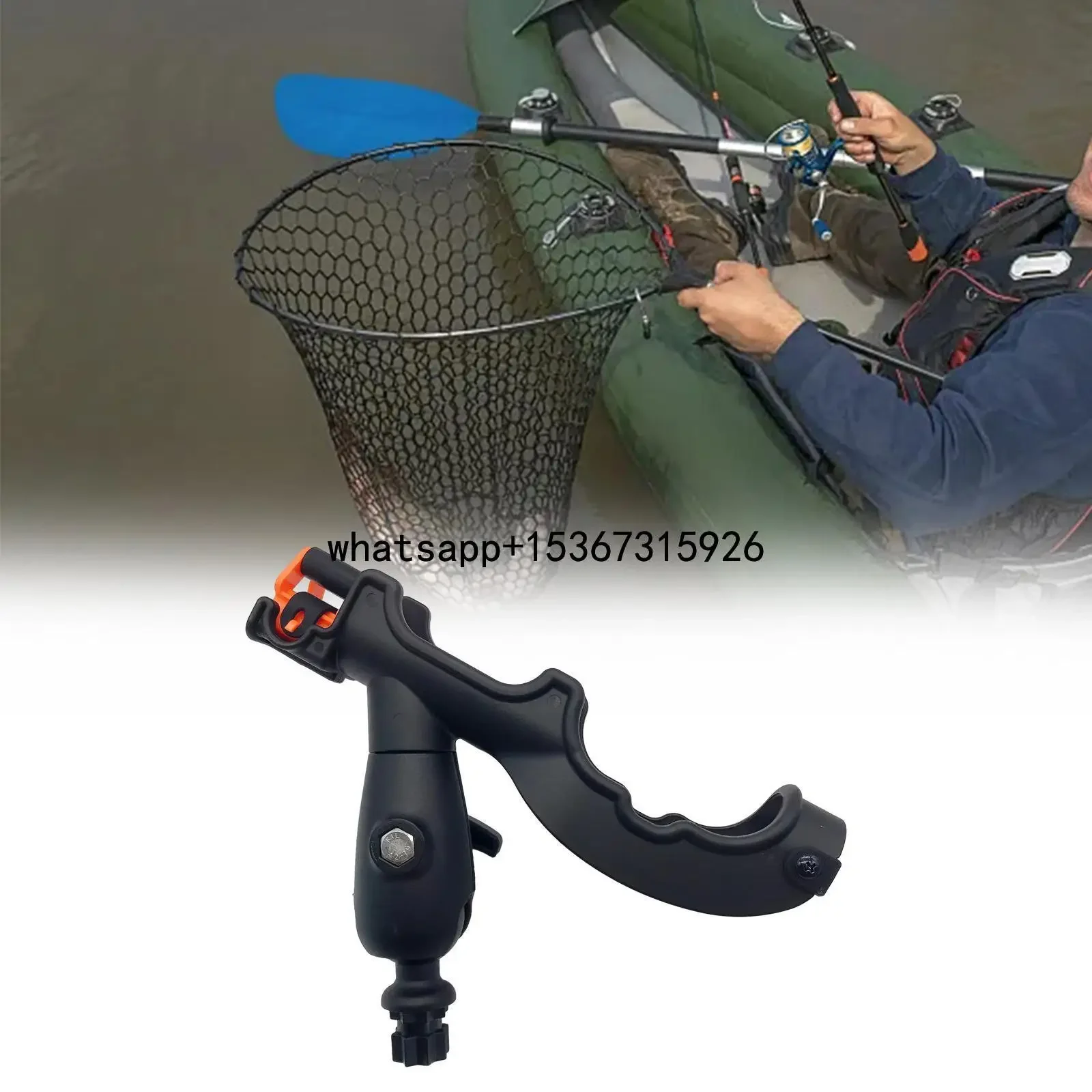 Angelrutenhalter, Deckmontage, universeller verstellbarer Ständer, Rack-Klemme auf drehbarem Zubehör für Kajak, Dock, Boot, Yacht, Kanu