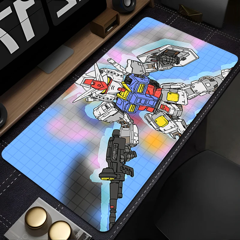 Alas Mouse Anime Gamer Alas Mouse Gaming Alas Meja Mechanical Warrior RX-78-2 Gundam Playmat Alas Keyboard Komputer dan Kabinet