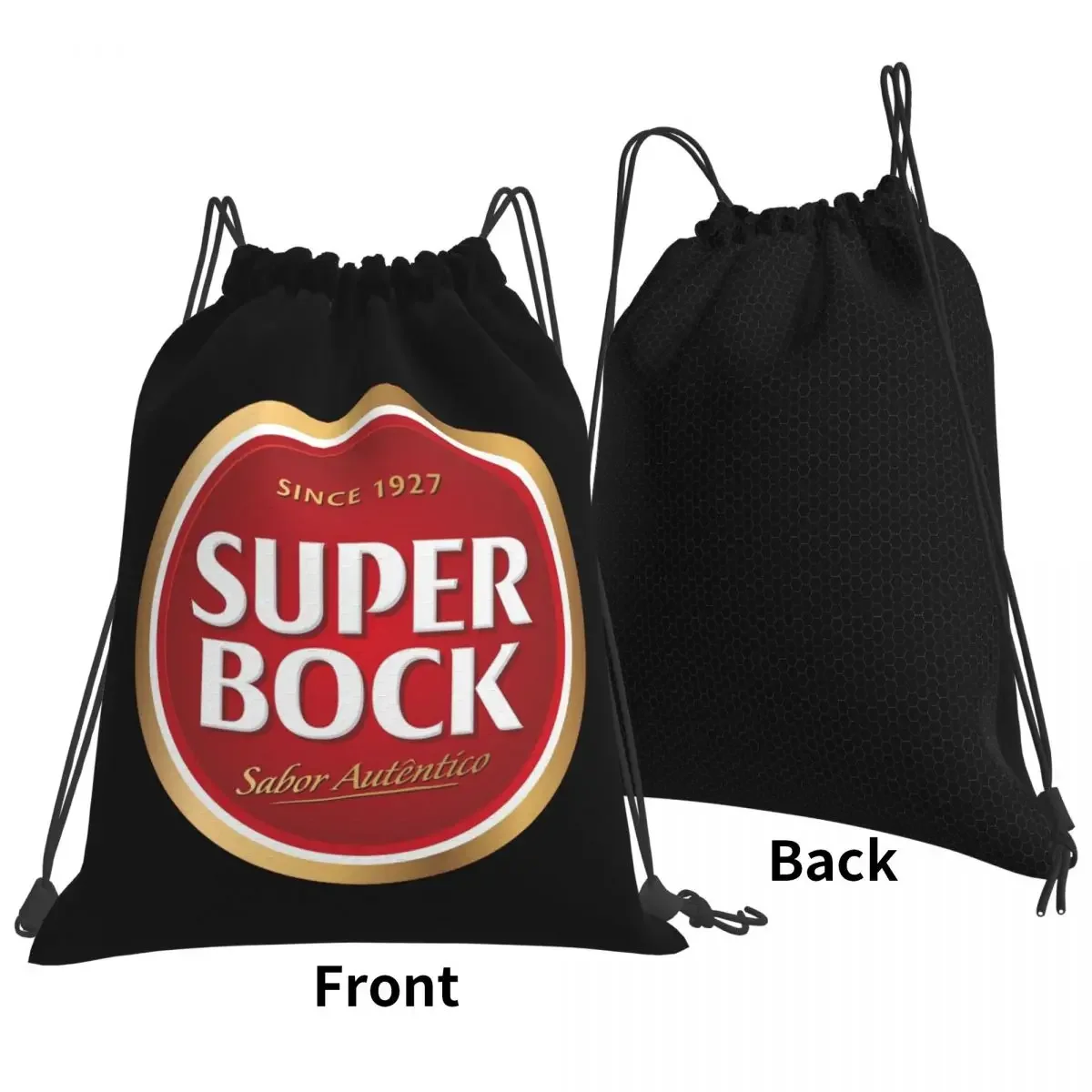 Super Bock (5) Backpacks Casual Portable Drawstring Bags Drawstring Bundle Pocket Sports Bag Book Bags For Travel School