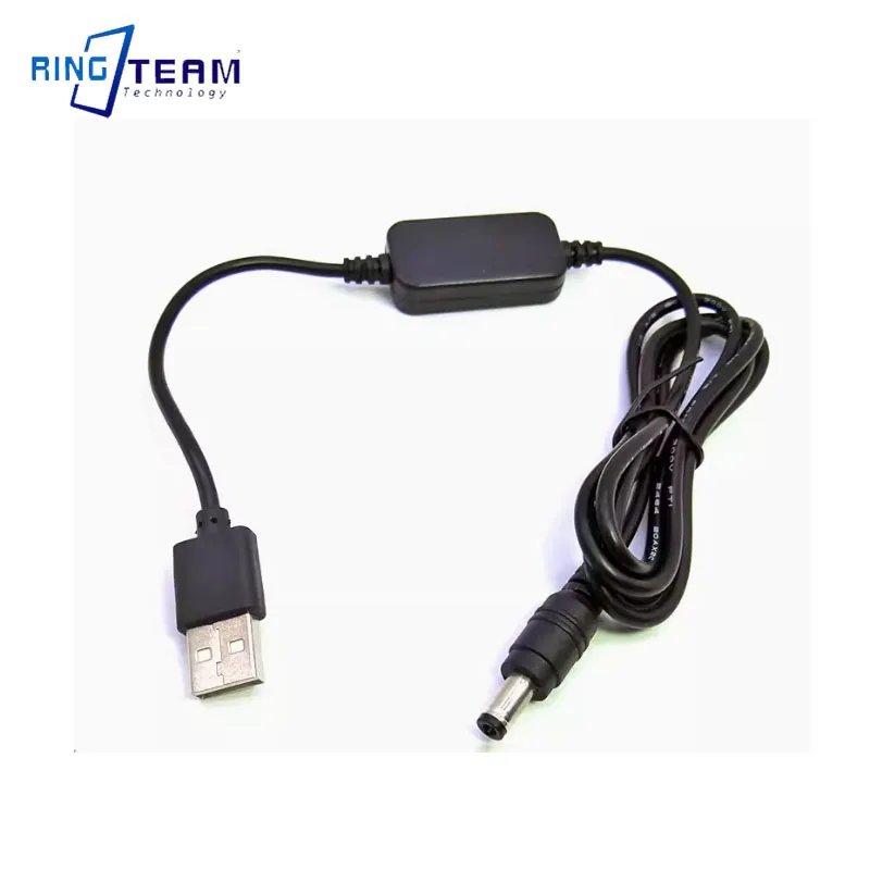 USB to 8V voltage regulating cable power supply line circular hole DC5.5 * 2.1/2.5mm suitable for D54S dummy battery