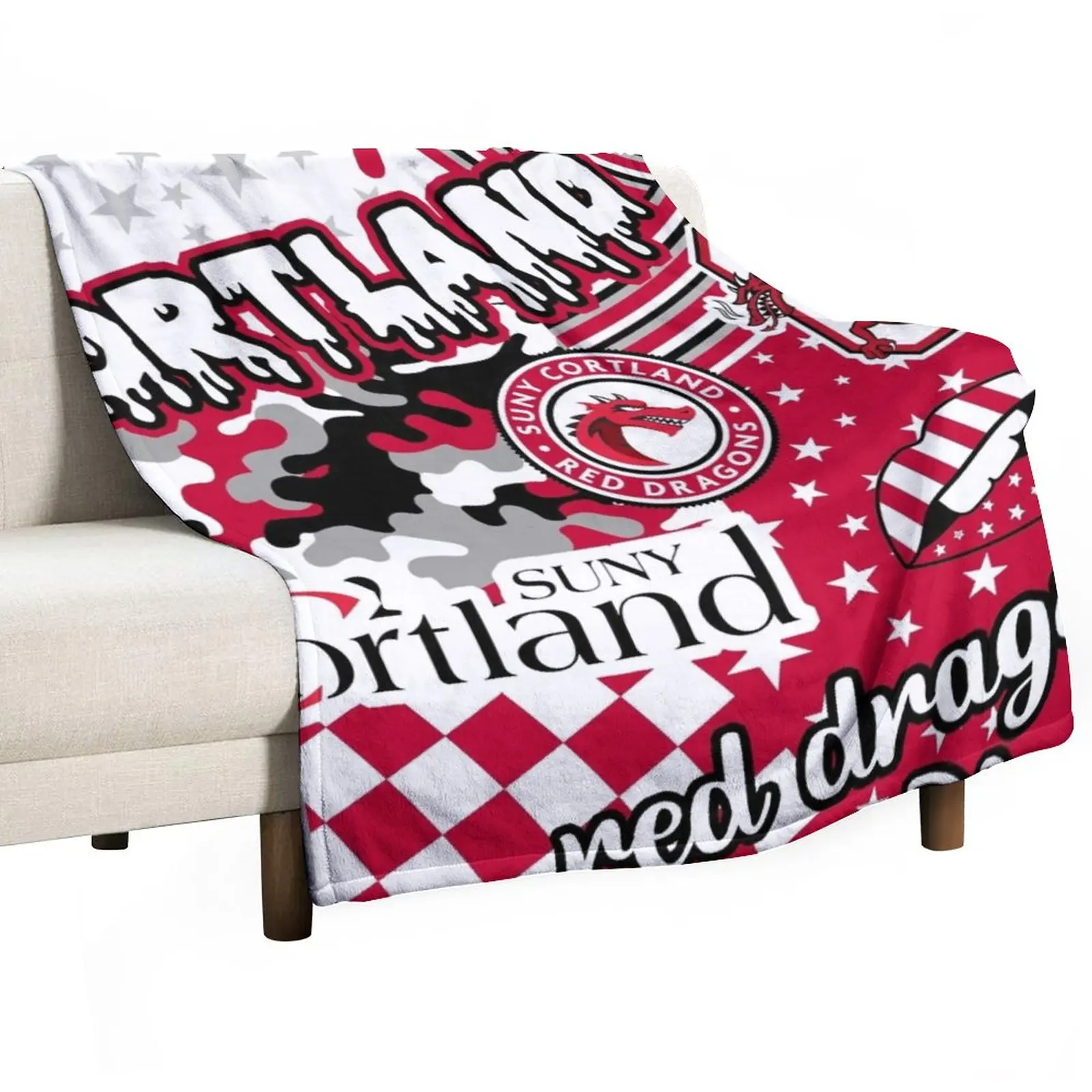 Cortland Throw Blanket Fashion Sofa Blankets Hairy Blankets Dorm Room Essentials