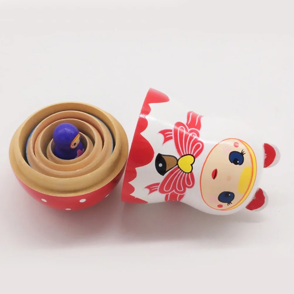 

5Pcs Russian Nesting Premium Handcrafted Decorative Set for Jewelry Candy Storage Home Decoration Gift for Christmas