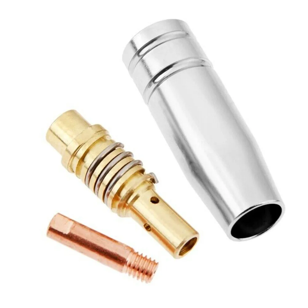 3pcs Binzel 15AK Conductive Tip Welder Nozzle Part For MIG Welding Torch Welding 0.6/0.8/0.9/1.0/1.2mm Welding Accessories