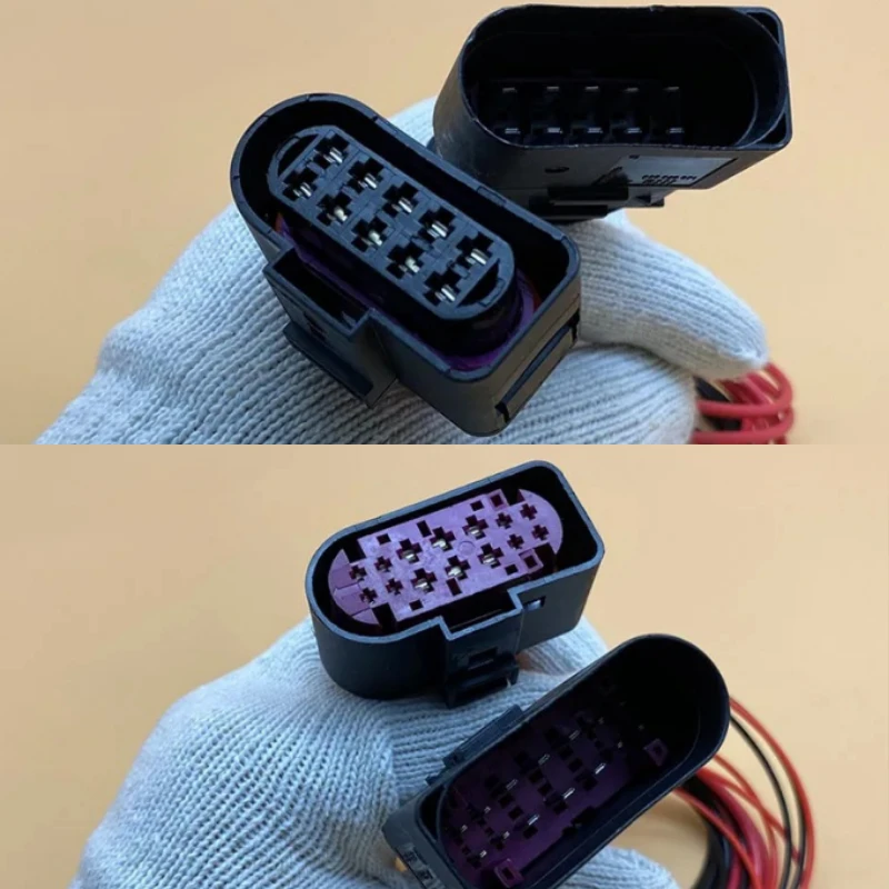Fit for A3 A4 A6 Q3 Q5 Q7 Car Xenon Headlight Assembly Plug Socket Extension Harness Automobiles Parts Accessories