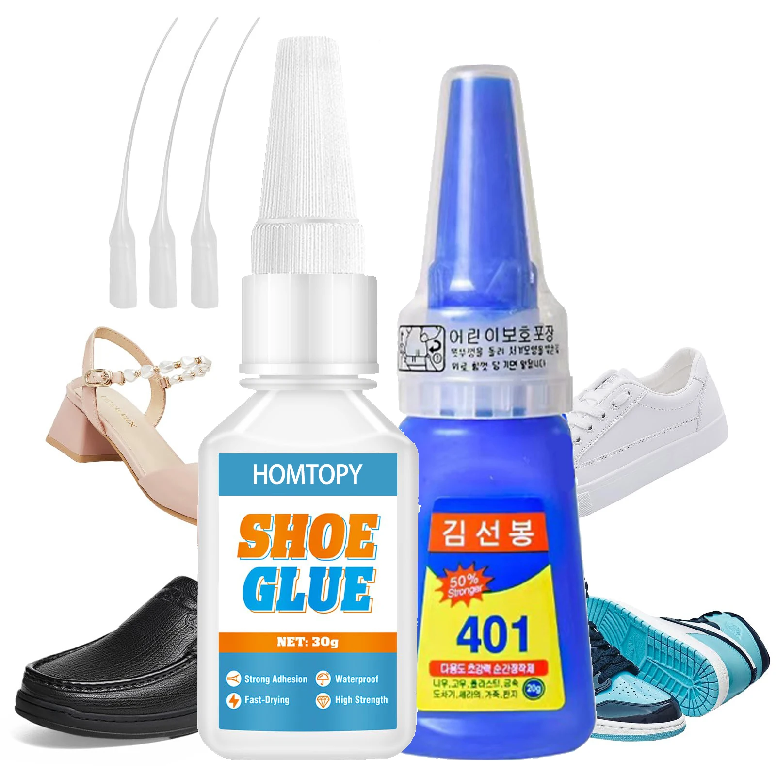 

Instant Drying Shoe Repair Glue Waterproof Adhesive for Leather High Heels Running Shoes Quick Fix Shoe Repair Kit