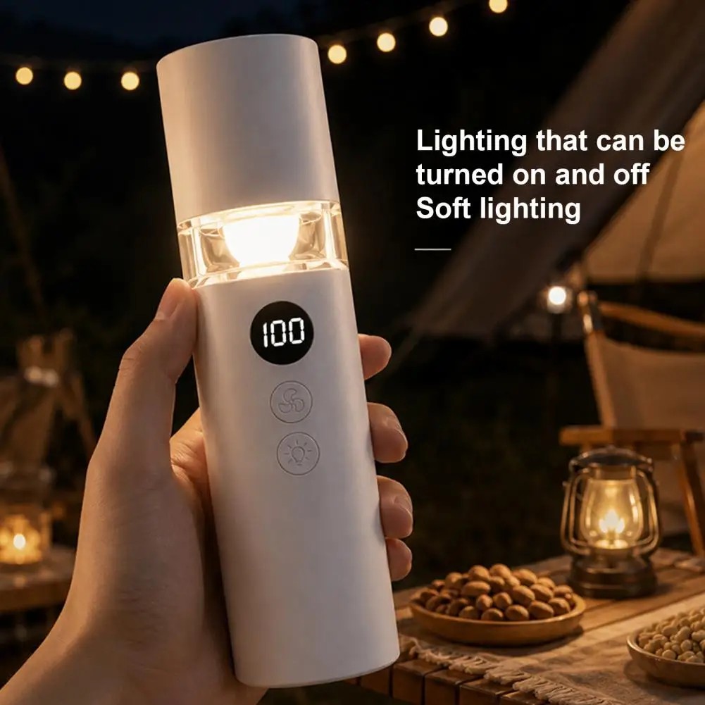 Mini Handheld Fan, Foldable 2-in-1 Cooling Fan, USB Rechargeable Personal Fan With Flashlight For Travel Camping And Outdoor Use
