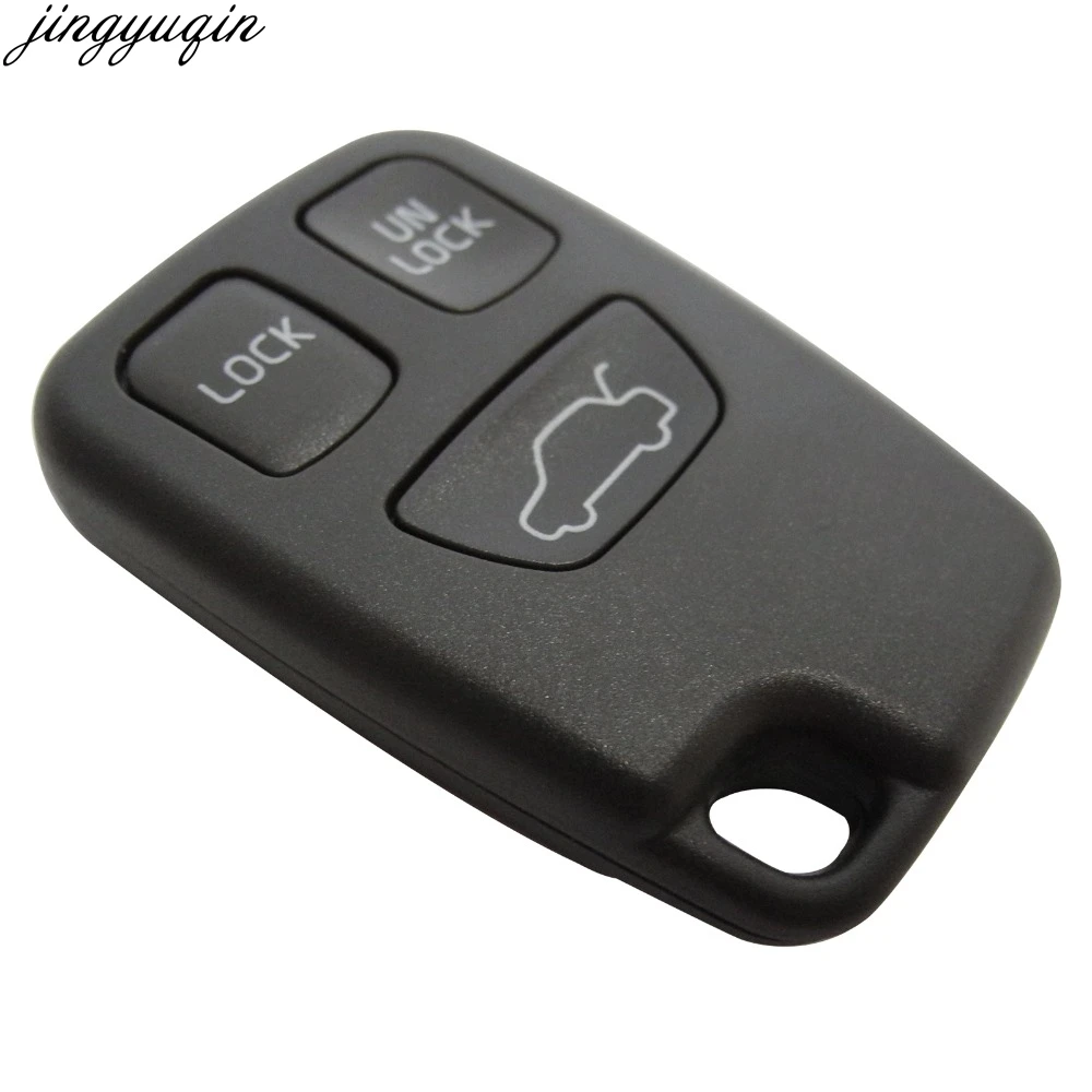 

Jingyuqin 10pcs/lot 3 Button Remote Shell Uncut Blade Key Case Replacement Auto Key Cover For VOLVO S70 V70 C70 S40 V40 98-05