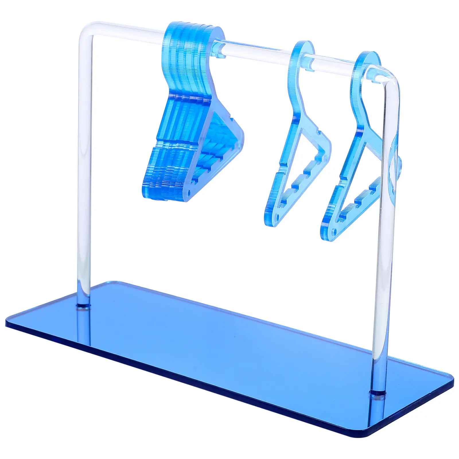

Набор из 1 шт. акриловых подставок для украшений в форме вешалки для одежды, многофункциональный держатель для серег, органайзер, настольная подставка для хранения украшений