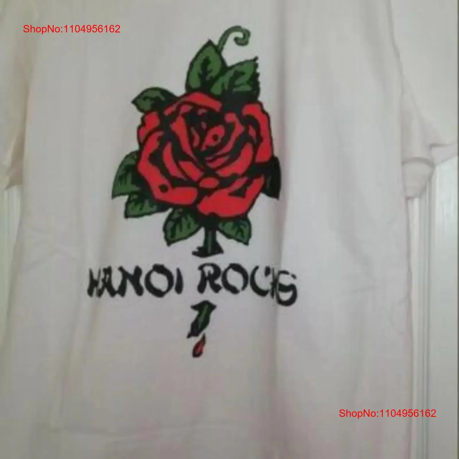 

Hanoi Rocks T Shirt Retro Style White 302 vintage Washed Stylish designer clothes Breathable fashion Comfortable Versatile