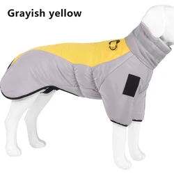 Windproof Dog Coat Winter dog coats Outdoor Warm Cape Type Reflective With Dog Name Sticker Pet Clothes