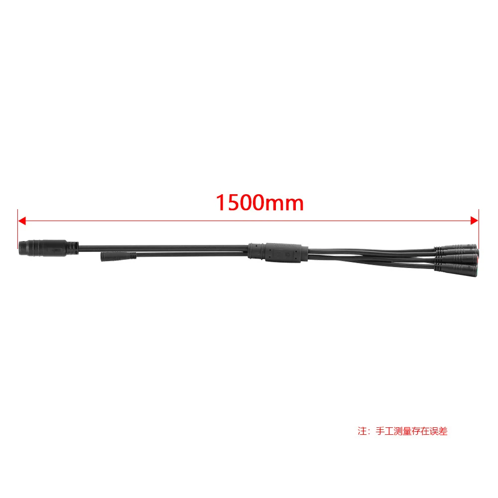 JULET 1T5 9-Pin Waterproof Cable Controller Lamp Brake Thumb Throttle Display Cable Bicycle Conversion Accessories