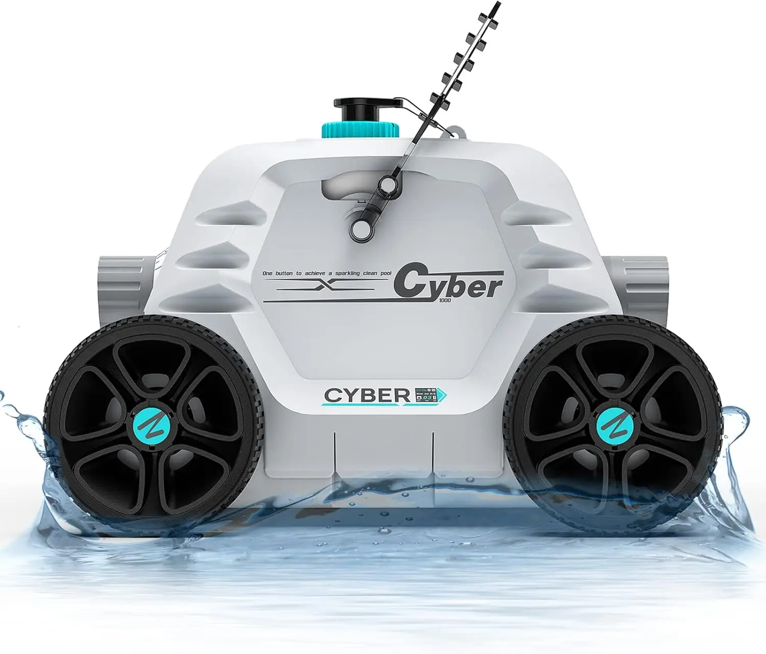 Winny Cyber 1000 Cordless Robotic Pool Cleaner, Max.95 Mins Runtime, Automatic Pool Vacuum for Ideal for above/Half-above