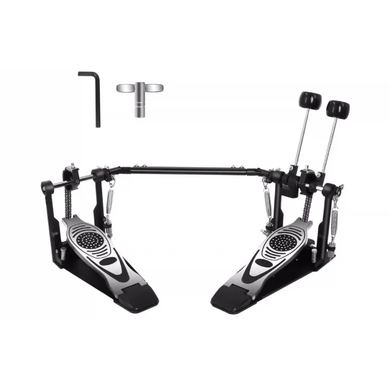 Drum Set Double Step Hammer Pedal Double Chain Cam Double Pedal Accessories Jazz Drum Step Hammer Kick Drum Practitioner view 6