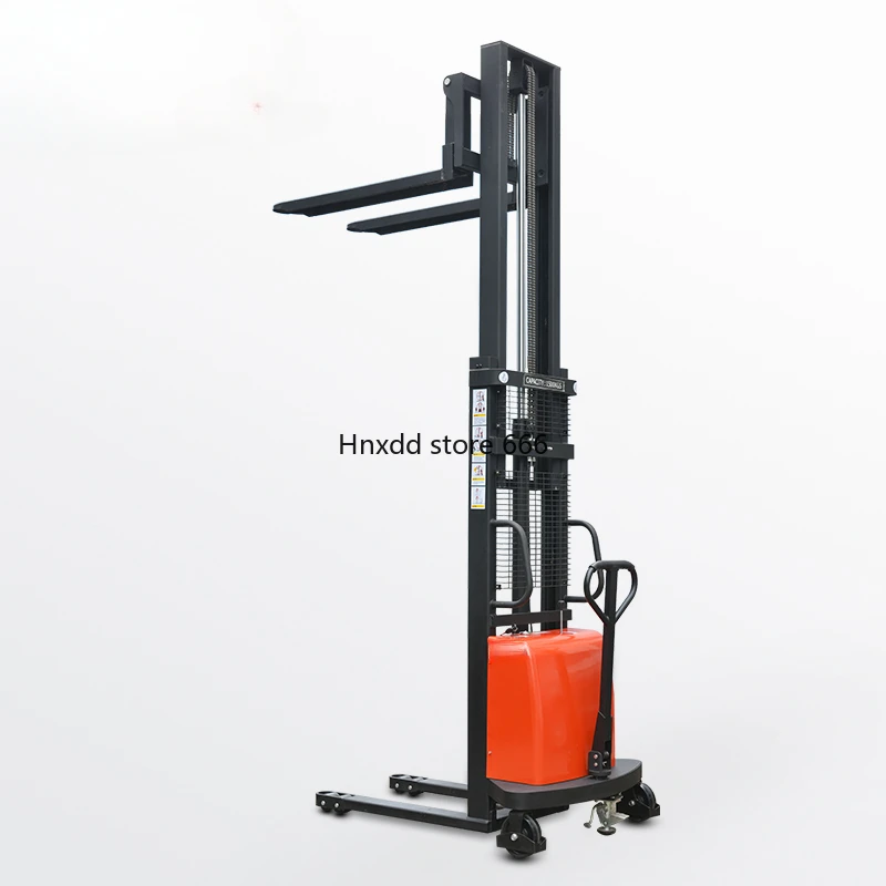 Semi-electric hydraulic stack truck Forkleg semi-automatic handling and unloading forklift