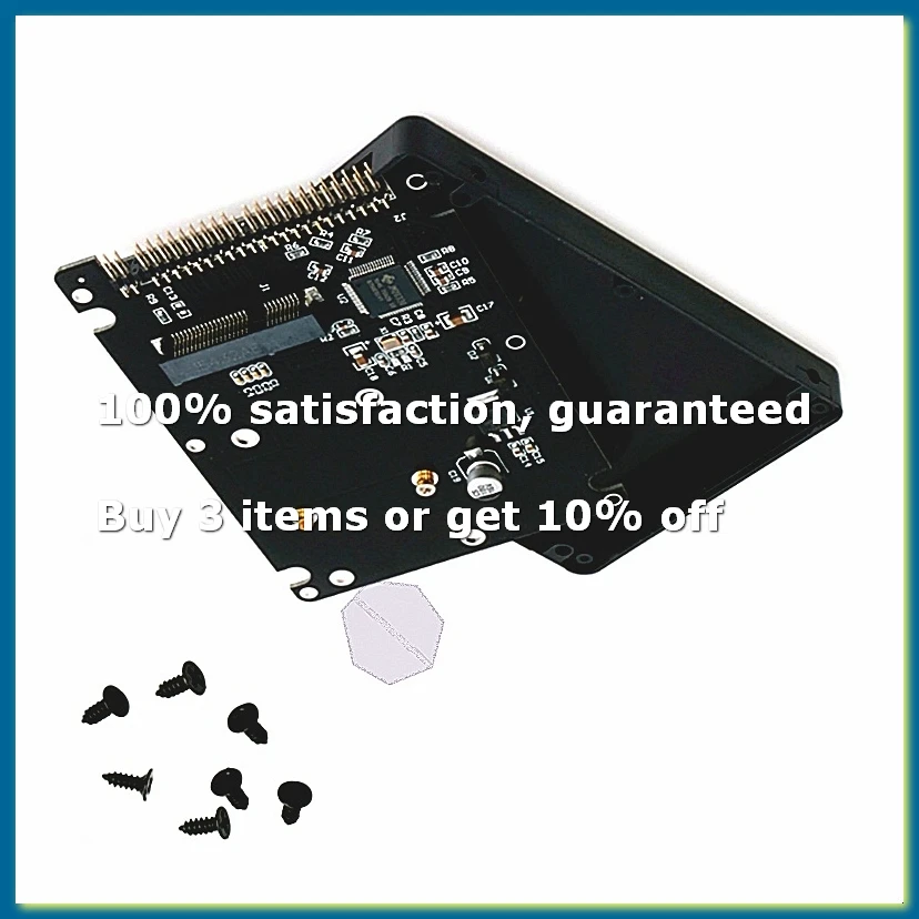 MSATA to 2.5 inch 44PIN IDE HDD SSD Adapter MSATA to PATA Converter Adapter Card with Case-DTA9