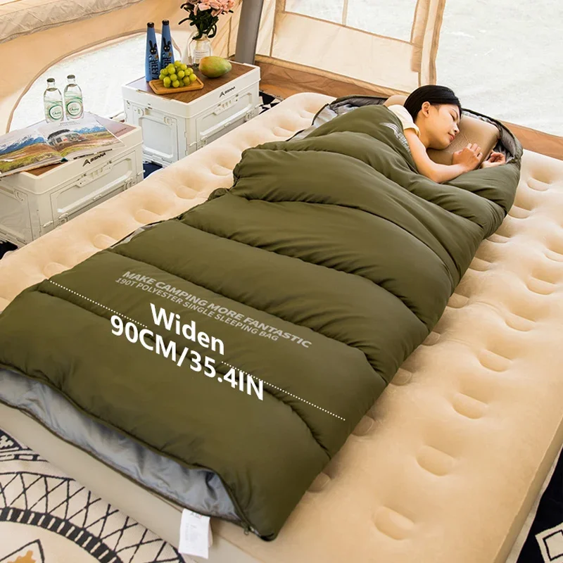 

Camping Lightweight Adult Sleeping Bag Warm Envelope for Outdoor Travel Hiking Backpacking