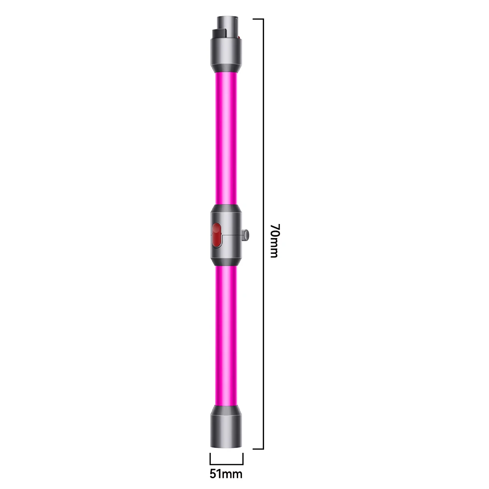 Rose Roze Flexibel en Buigbaar Voor Dyson Opvouwbare Verlengbuis V7 V8 V10 V11 V15 Draadloze Stofzuiger Quick Release Wand