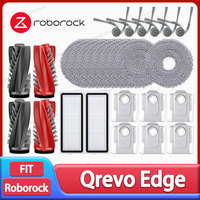 Roborock Qrevo Edge / S5A / 5V1 / Edge C Robot Vaccum Cleaner Accessories Main Side Brush Mop Cloth Dust Bag HEPA Filter Parts